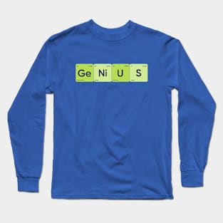 Genius Periodic Table of Elements Long Sleeve T-Shirt